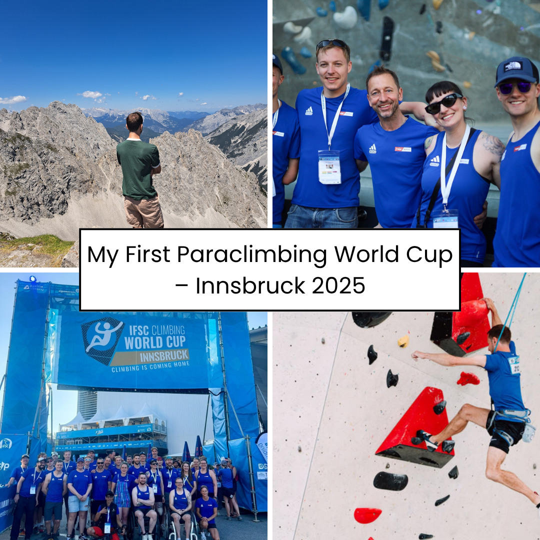 My First Paraclimbing World Cup – Innsbruck 2025