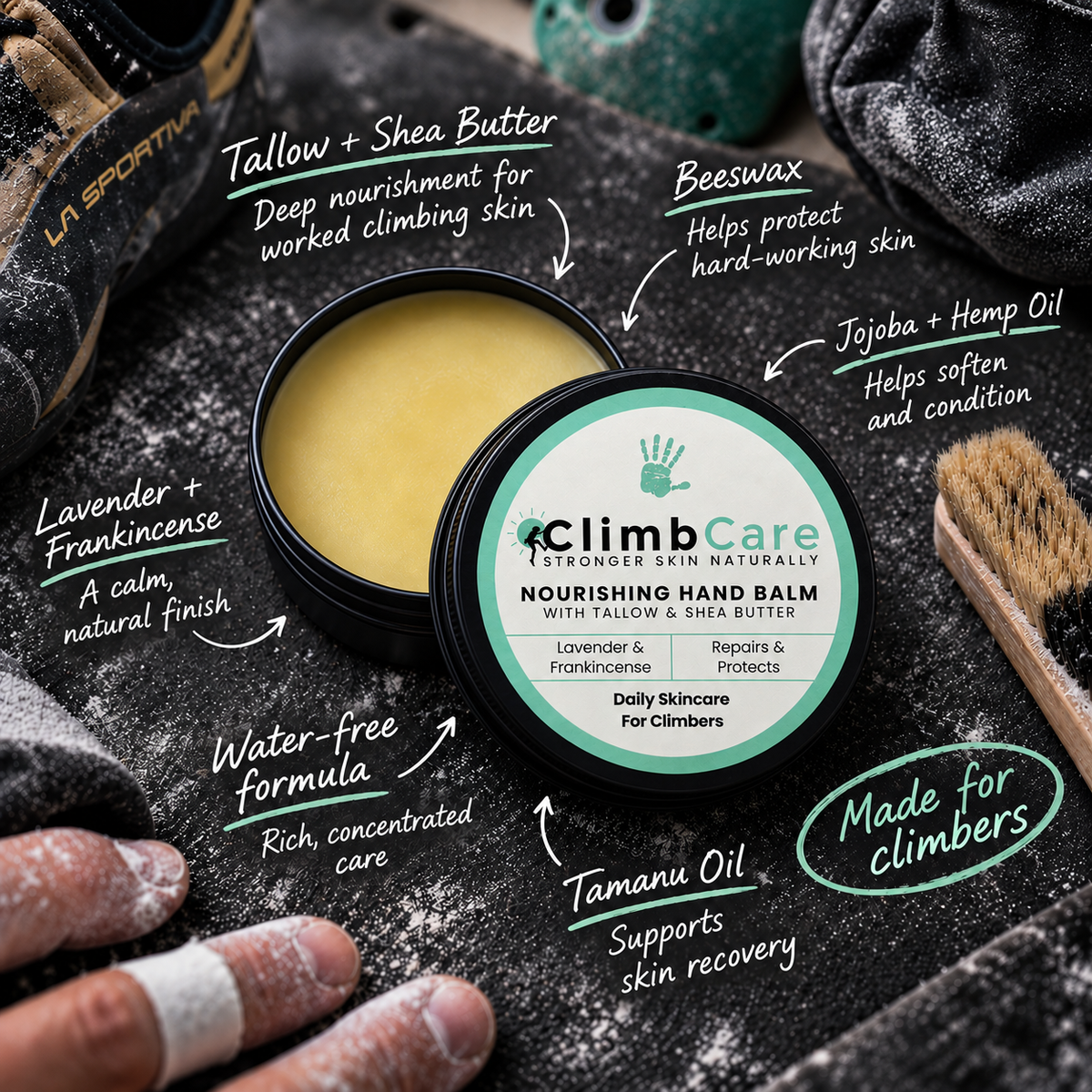 Tallow Balm for Climbers